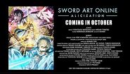 Sword Art Online Alicization Trailer #1