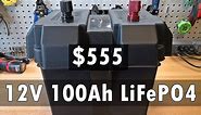 DIY 12v 100Ah LiFePO4 Solar Battery for $555
