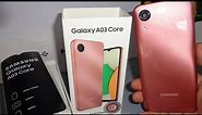 unboxing Samsung Galaxy A03 core Pink color, review, test camera