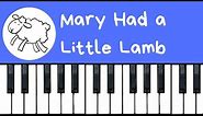 How to play Mary Had a Little Lamb on piano or keyboard