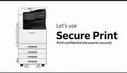 Fujifilm Apeos C3060, C2560 and C2060 Secure Print Demo