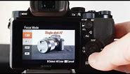 Back-Button AF and Manual AF settings using a Sony Alpha A7 camera