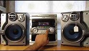 Philips hifi stereo system 3 cd changer dual cassette tuner