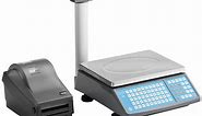AvaWeigh PCS40TK 40 lb. Digital Price Computing Scale with Tower, Legal for Trade with Thermal Label Printer