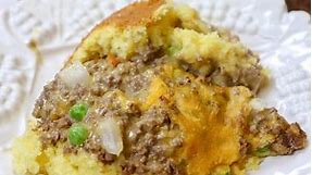 Jiffy Cornbread Casserole with Ground Beef