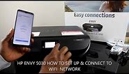 HP ENVY 5030 HOW TO SET UP & CONNECT TO WIFI NETWORK