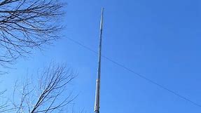 $50 Mast for my HF Antenna. Using Chain Link Fence Top Rails and some PVC.