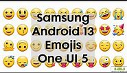 Samsung Galaxy Android 13 One UI 5.0 Emojis (2023)