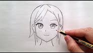 Como dibujar una cara anime