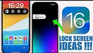 iOS 16 Lock Screen Ideas - You Must Try !