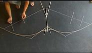 How To Make Saranggola bat, simple making kites at home