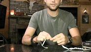 How to tie a single line braid to shorten rope. Great Survival Tip!