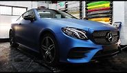 Mercedes E Class Wrapped In Avery Dennison Matte Metallic Blue AS9080001 By The Wrapped UK Team
