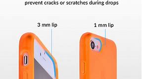 Neon Orange Clear iPhone Case