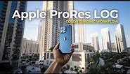 How To Color Grade iPhone ProRes LOG | iPhone 15 Pro and iPhone 15 Pro Max