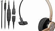 MAIRDI Telephone Headset with RJ9 & 3.5mm Jack for Office Landline Deskphone Cell Phone PC Laptop, Call Center Phone Headset with Microphone, Works for Cisco 7941 7965 6941 7861 8961