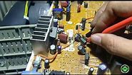 Panasonic crt tv repair (part 2) , picture problem , virtical section