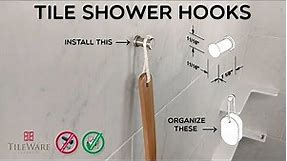 TileWare Products - Install Hooks or Robe Hooks for Tile Showers. Accessories for Baths and Showers