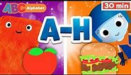 Learn English Alphabet w ABC Galaxy | Educational Videos | Letters A to H | First University