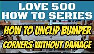 Unclip a Fiat 500 front bumper without causing damage - Love 500 How to Series -