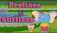 Prefixes and Suffixes - English Grammar, Fun & Educational Game for Children, Grade 2