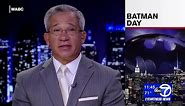 Batman signal lights up city skies for 80th year