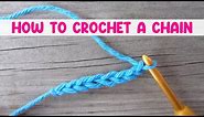 How to Crochet a Chain (For The Absolute Beginner!)
