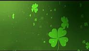 St. Patrick's Day Four Leaf Clover Background - Free HD Animation (No Copyright)