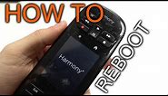 How to Reboot / Reset Harmony remote Ultimate / Touch / Elite