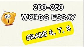 How To Write 250 Words Essay | Easy | The Modern Learning