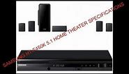 Samsung Ht f450k 5 .1 Home Theater Specifications complete review