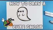 How to Draw a CUTE GHOST