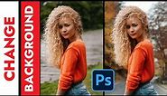 Change Photo Background in One Minute - Photoshop Tutorial