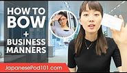 How to Bow in Japan and Manners - Business Etiquette