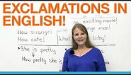 Exclamations in English!!!
