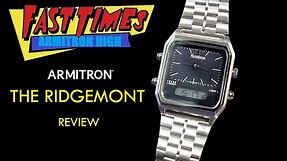 *REVIEW* Armitron 20/5453NVSV The Ridgemont Retro Analog Digital Ana-Digi Watch