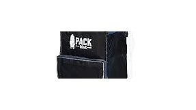Pack Gear Hanging Suitcase Organizer, Travel Essential Foldable Packing Cubes, Pack Large or Carry On Luggage, Shelf Clothing Organizer for Closet (Black)