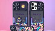 Plakill for Samsung Galaxy S23 Ultra Case Cute Stylish Designer S23 Ultra Phone Cases with Slide Camera Cover + Ring Holder,Scrapbook Skull Slim Protective Shockproof Hard Galaxy 23 Ultra Cover