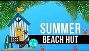 Easy DIY Layered Summer Beach Hut FREE SVG Cut File; Paper Craft with Cricut and Silhouette