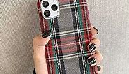 Mixneer Warm Flannel Plaid Cloth Phone Case Simple Plush Fabric Phone Case Compatible with iPhone 11 12 Mini Pro Max SE 2020 7 8 6 6S Plus XR X XS Cover (Compatible with iPhone x/xs, Gray)