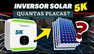 Quantas PLACAS SOLAR Suporta um INVERSOR SOLAR de 5k ?