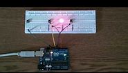 Use an Arduino to control an LED with 2 push button switches