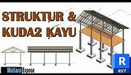 Praktek Revit - Pondasi Beton & Struktur Kuda-Kuda Kayu