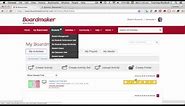 Boardmaker Online - Overview of main menus