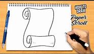How to draw Paper Scroll