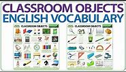 Classroom Objects - Learn Classroom Vocabulary in English - 50 Classroom items