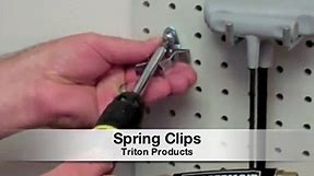 Garage Pegboard: Spring Clips locking technology