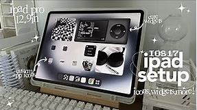 ios17 ipad customization 🍓☁️ | aesthetic ipad setup, cute widgets, app icons