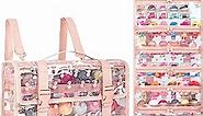 Doll Storage Organizer Backpack Compatible with OMG&LOL Surprise Dolls All,Clear View Hanging Dolls Carrying Case for Girl,Bag Only (Pink)