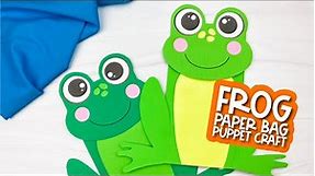 Frog Paper Bag Puppet Craft